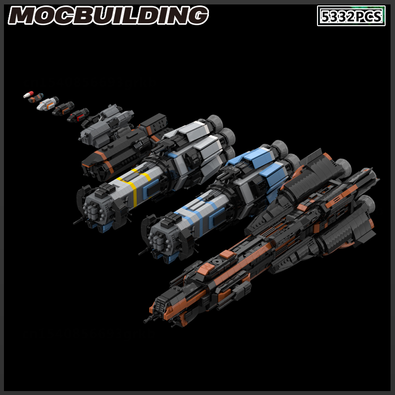 Model Kit Destroyer - MOC Building Block Space Ship Star