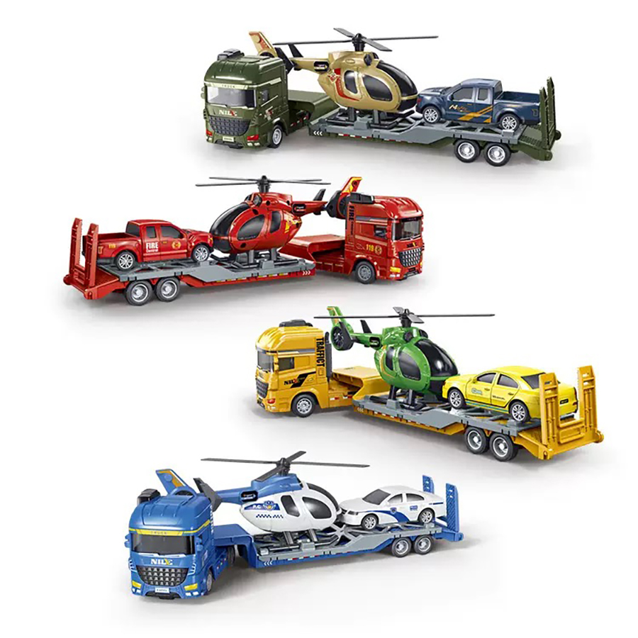 Model Kit Girl - 1pcs- Mini Inertia semi-trailerTrailer Truck Toy,