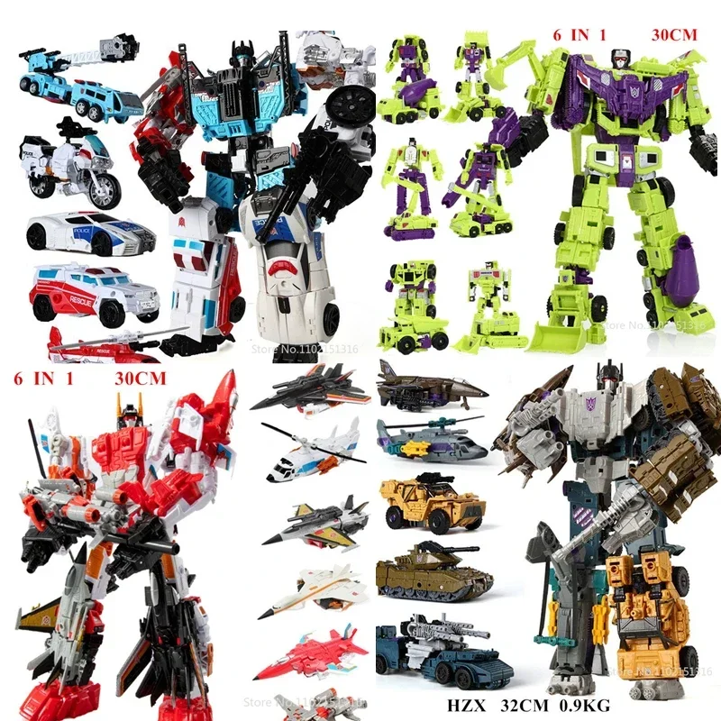 Model Kit Optimus - Transformation Robot Toys HZX Defensor Bruticus