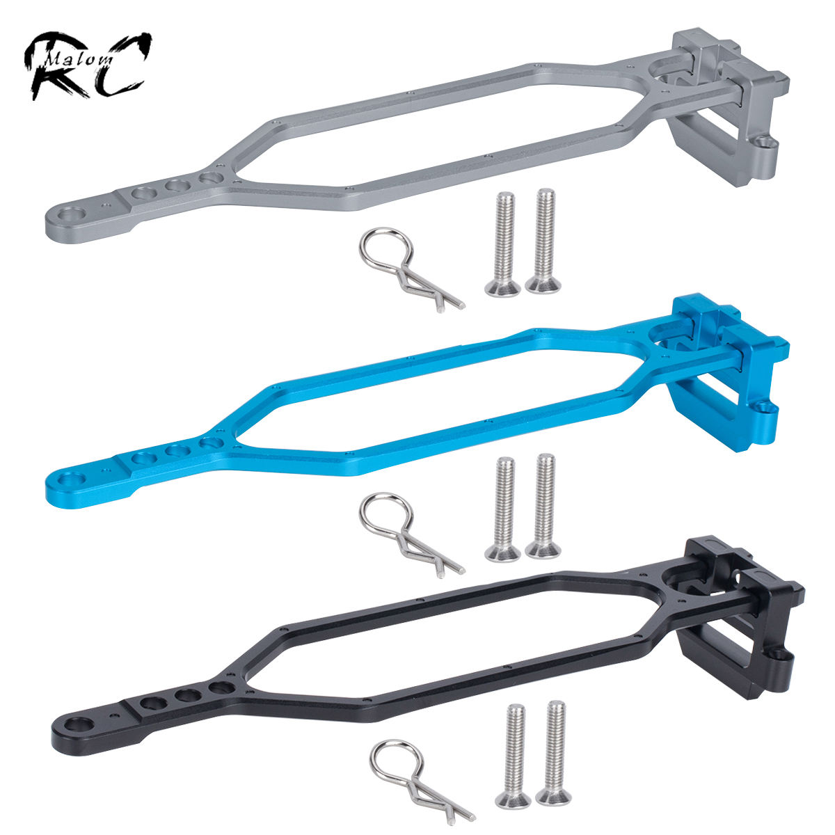 Model Kit Helicopter - CNC Aluminum Hold Down Battery Kit