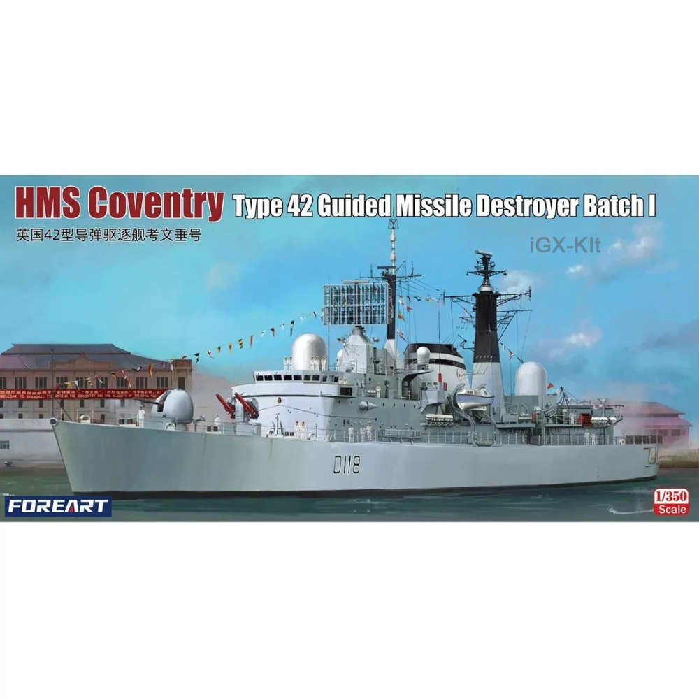 Model Kit Destroyer - FOREART 3002 1/350 Scale HMS Coventry