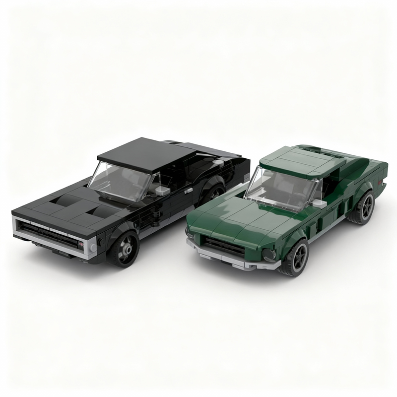 Model Kit Mustang - 583PCS MOC City Champions Super Car