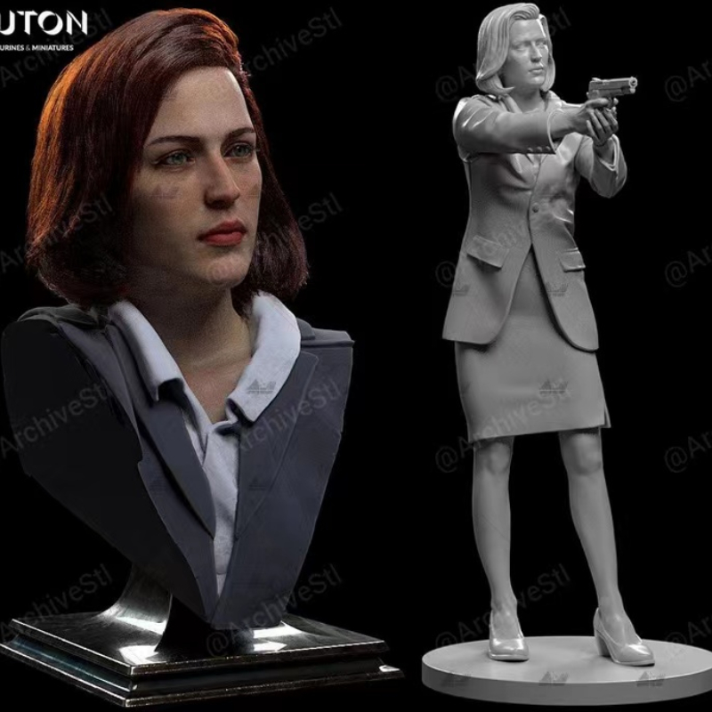 Model Kit Warhammer - Gillian Anderson Cully 75mm Resin Figure