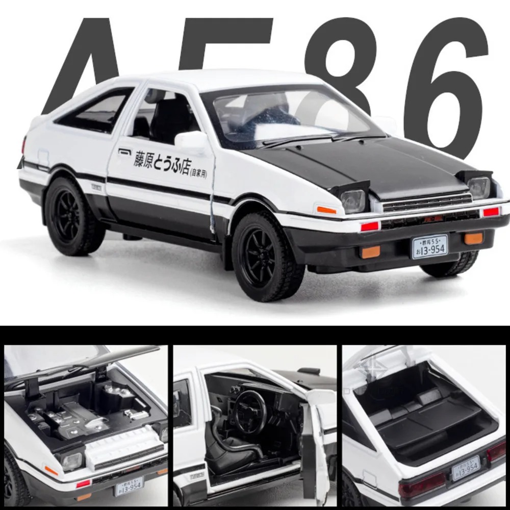 Model Kit Ae86 - Alloy Diecast Scale Car Model of