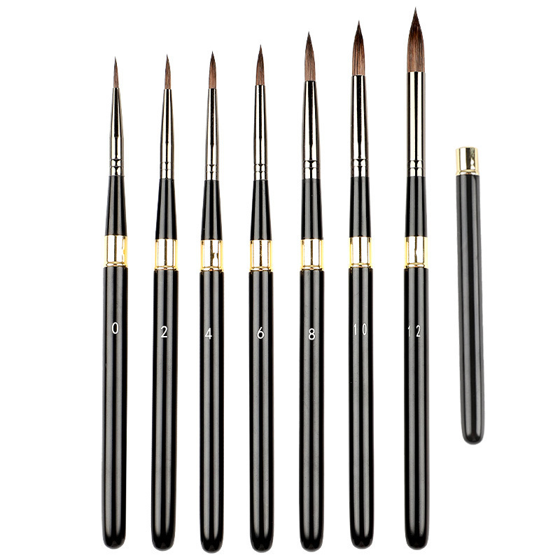 Model Kit Paint Remover - 7 pcs travel artist brushes, removable