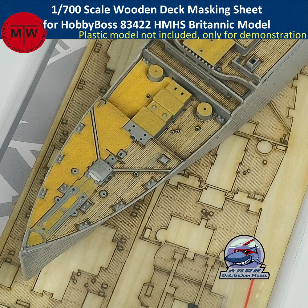 Model Kit Helicopter - 1/700 Scale Wooden Deck Masking Sheet