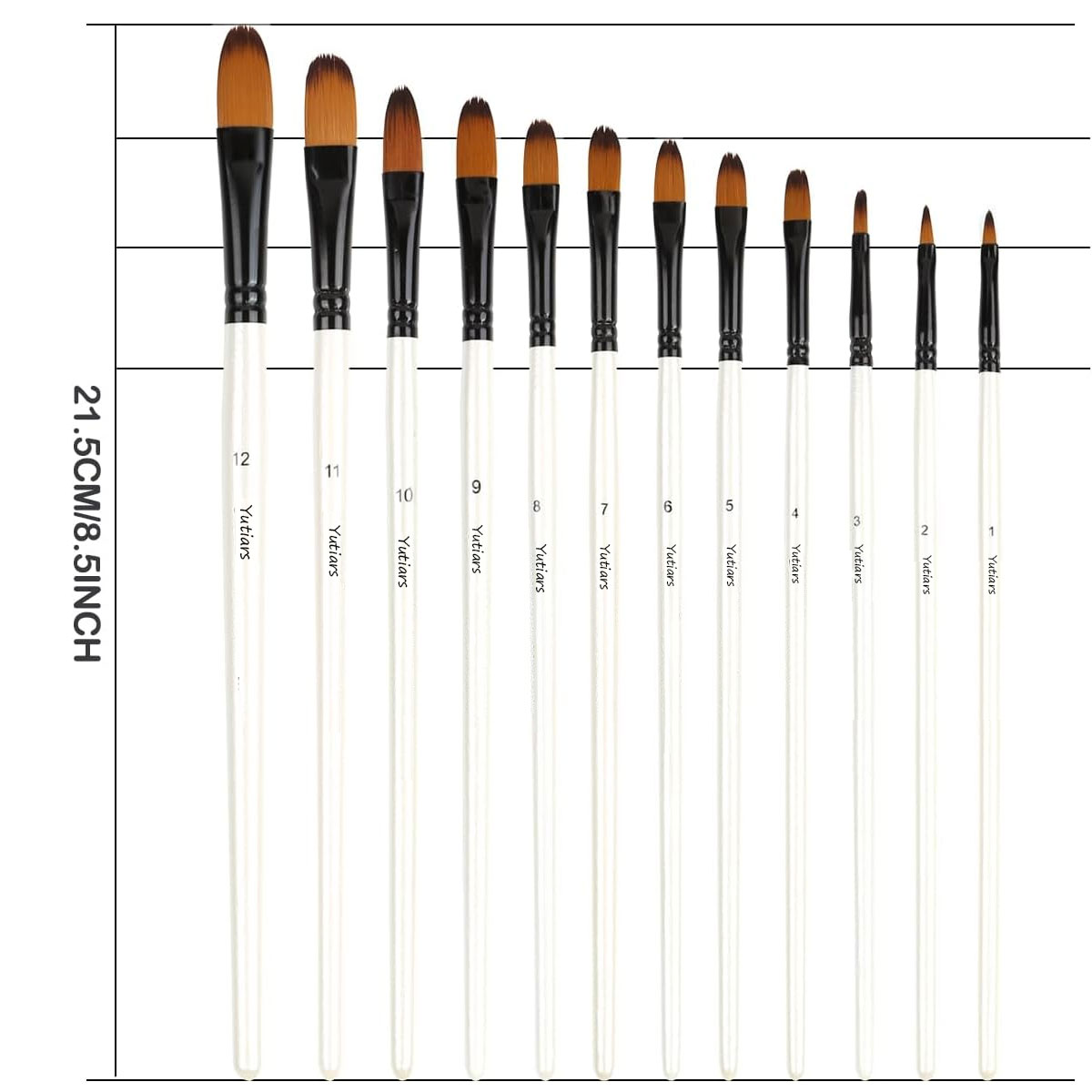 Acrylic Paint Brushes Set, 12p - Model Kit Acrylic Paint review and price