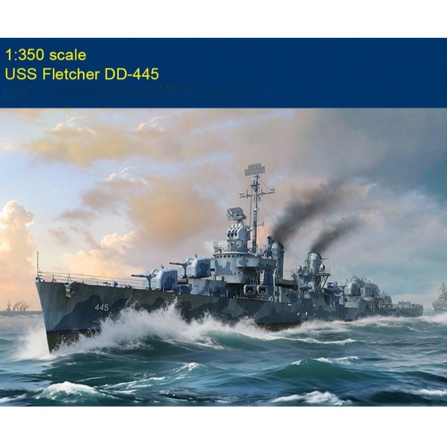 Fletcher DD-445 USS Destroyer  - Model Kit Destroyer review and price