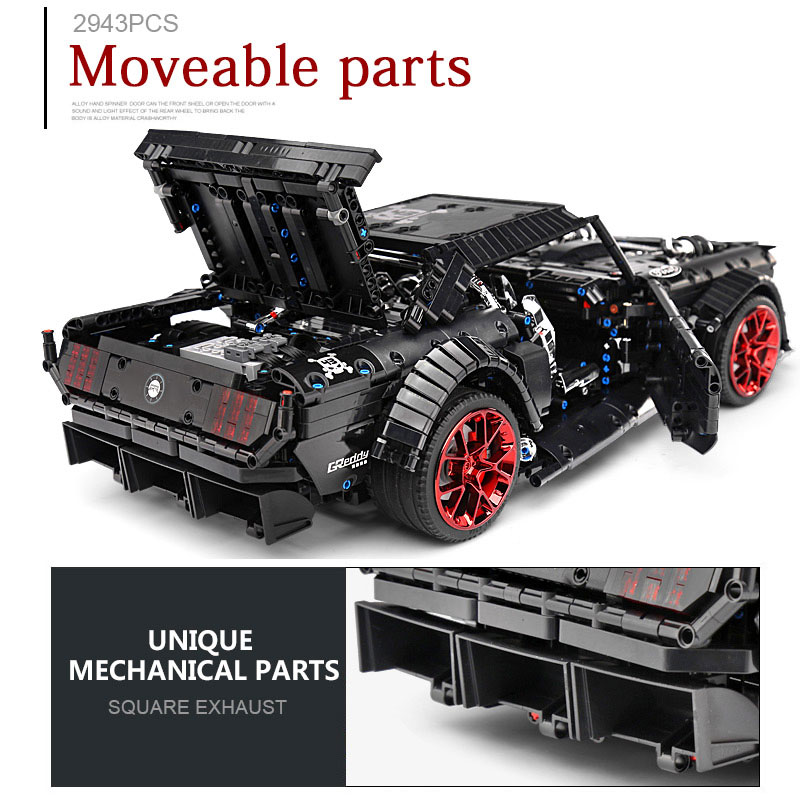2943pcs City Technical APP Rem - Model Kit Mustang review and price