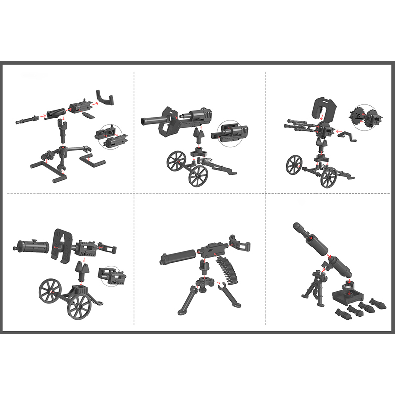 25/50/100Pcs Military Weapons  - Model Kit Gunpla review and price