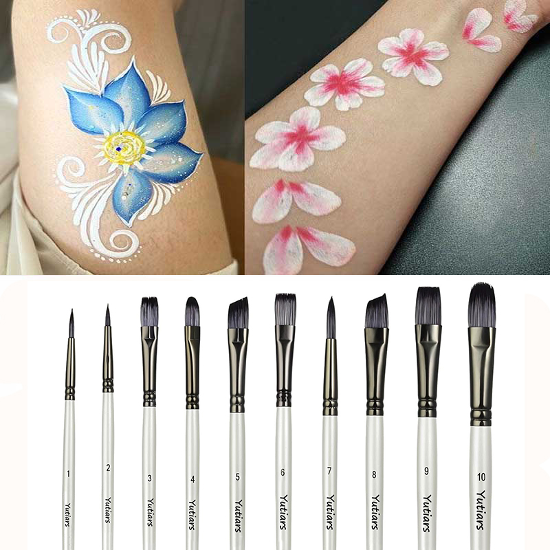 10-Piece Face Painting Brush S - Model Kit Acrylic Paint review and price
