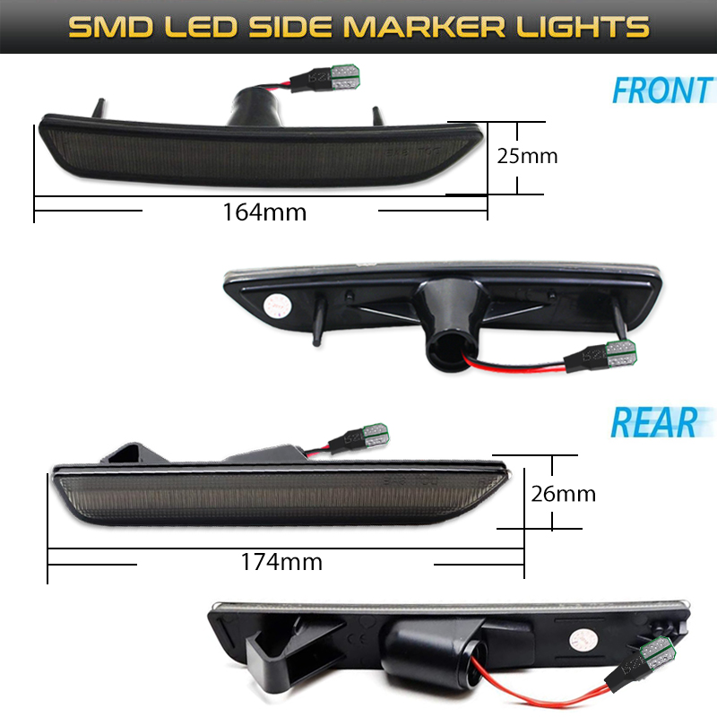 2pcs Car Front Rear Bumper Sid - Model Kit Mustang review and price