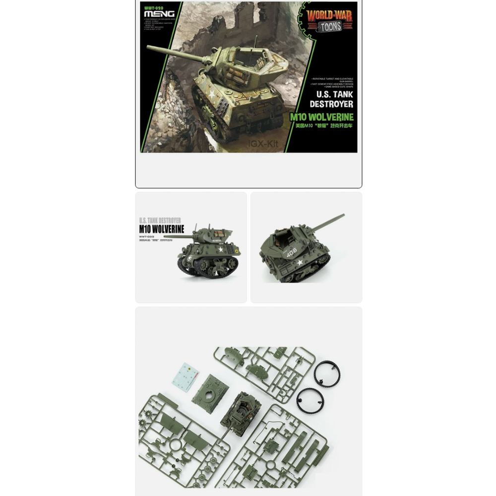 Q Edition Meng  WWT020 US Tank - Model Kit Destroyer review and price