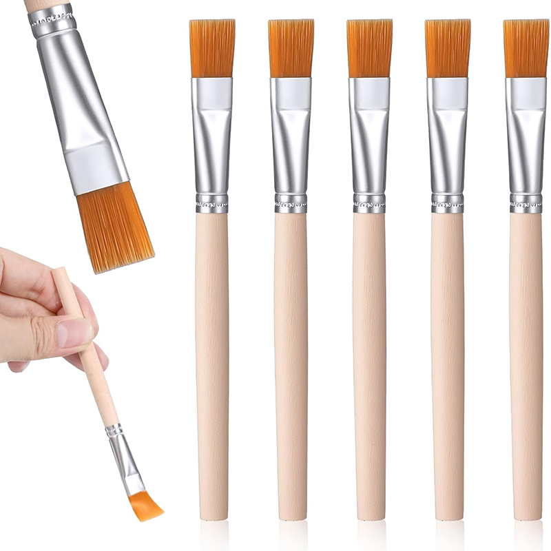 5Pcs Wooden Handle Small Paint - Model Kit Acrylic Paint review and price