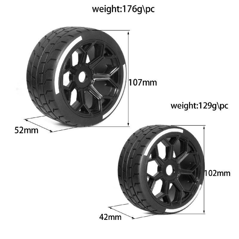 4PCS 102-107mm RC Car On-Road  - Model Kit Mustang review and price