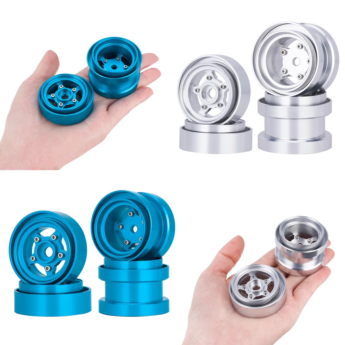 Aluminum Beadlock Wheels for 1 - Model Kit Helicopter review and price