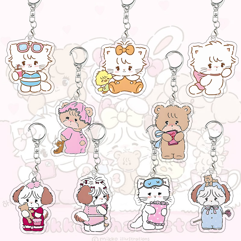 Mikko Kawaii Acrylic Keychain  - Model Kit Girl review and price